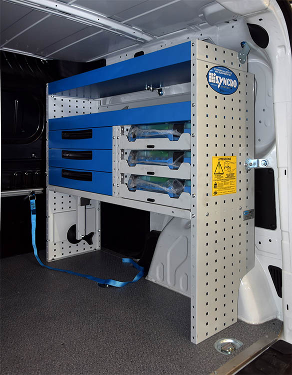 Parete destra Doblo con portavaligette e cassetti Syncro ultra Friuli