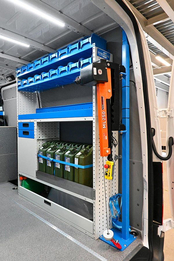 Syncro Friuli presenta la gru per furgoni