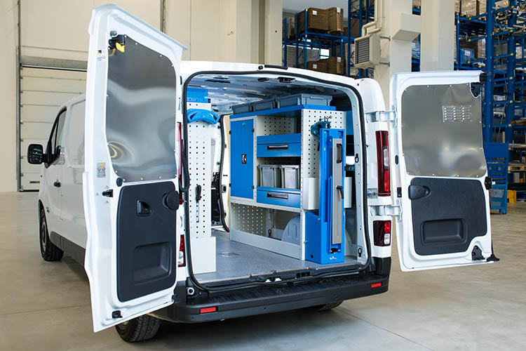 allestimento con morsa pieghevole Syncro Friuli