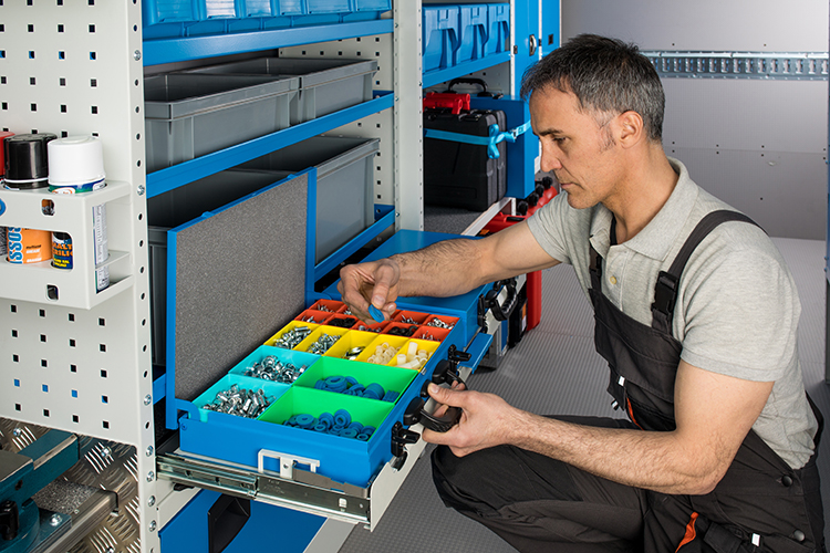 cassettiera per valigie e cassetti per veicoli commerciali Syncro Friuli